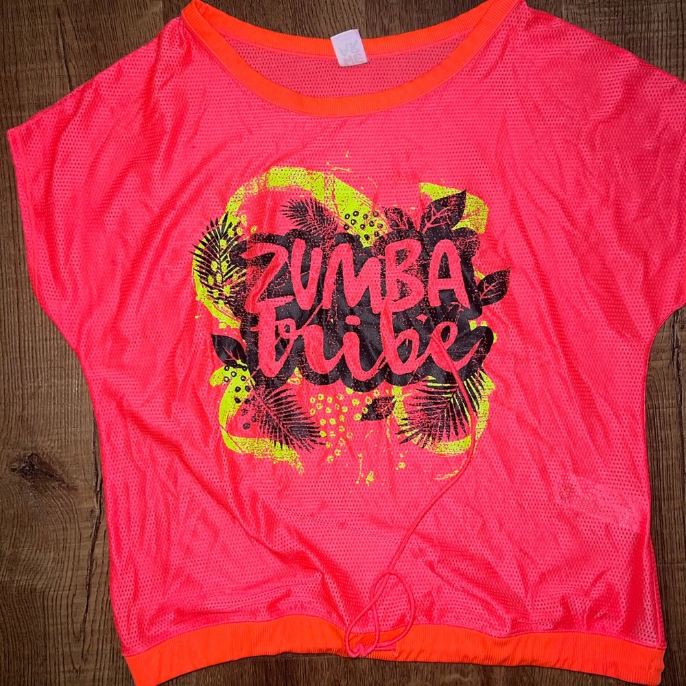 Large Zumba crop top